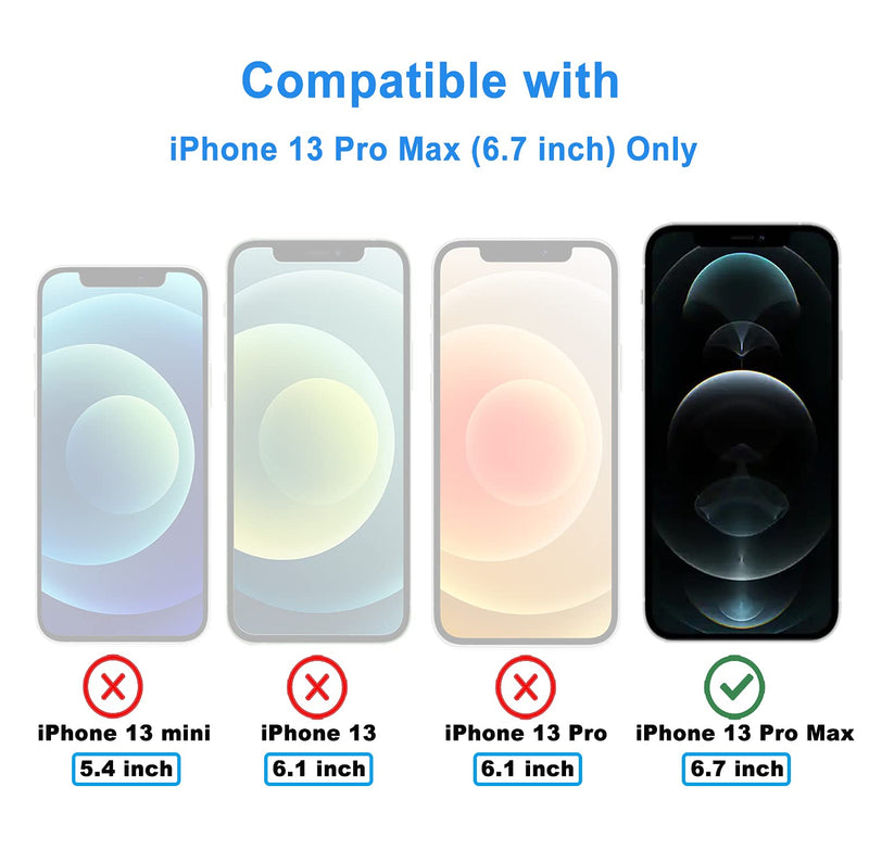 iAnder [3-PACK] Screen Protector Compatible with iPhone 13 Pro Max [ Easy Installation Tray ] Tempered Glass Screen Protector Compatible with iPhone 13 Pro Max (6.7 Inches Only)