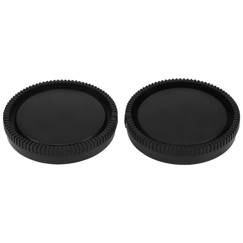 Haoge Camera Body Cap and Rear Lens Cap Cover Kit for Sony E NEX Mount Camera Lens Such as a5100 a6000 a6100 a6400 a6500 a6600 A7 A7R A7S A7II A7RII A7SII A7III A7RIII A7RIV A9 A9II FS5 FS7 VG30 for Sony E Mount