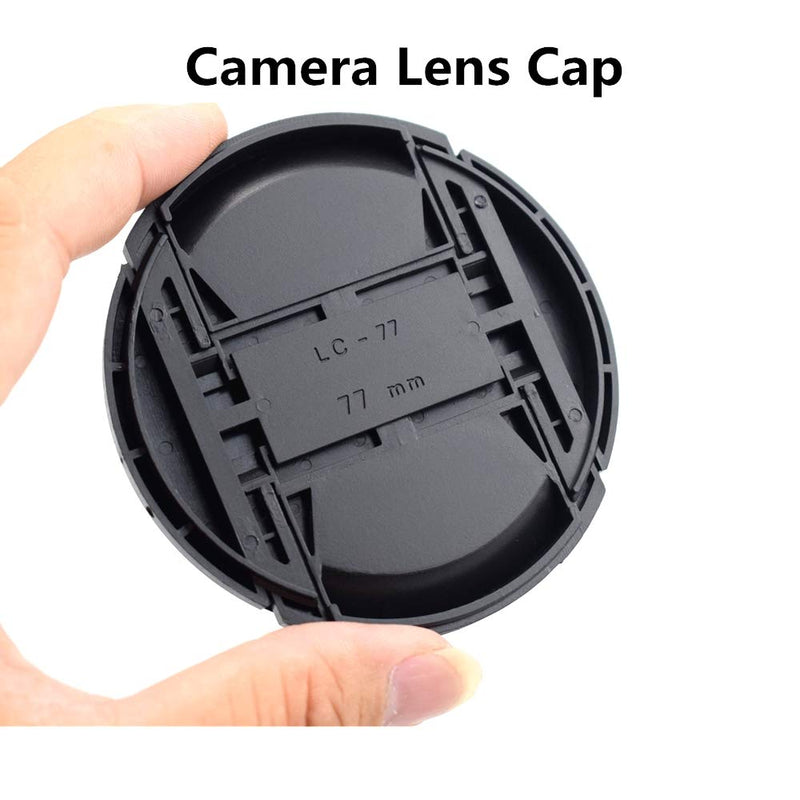 77mm Lens Cap Center Snap on Lens Cap Suitable Suitable &for Nikon &for Canon &for Sony Any Lenses with Ø 77mm Camera 77mm Lens Cap