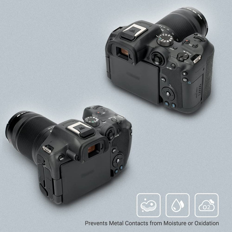 JJC 2Pack Hot Shoe Cover Cap Protector for Canon EOS R50 R10 R8 R7 R6 Mark II R5C R3 Camera, Replaces Canon ER-SC2 Hot Shoe Cover