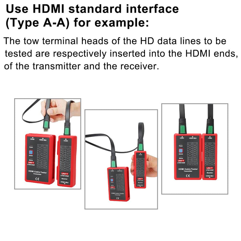 Signstek UNI-T UT681 Handheld HDMI Cable Tester with Fast Line Collocation for HDMI and Mini-HDMI Connections