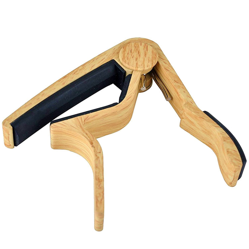 [AUSTRALIA] - WINGO Guitar Capo for Acoustic and Electric Guitar with 5 Picks, Burlywood Burlywood Color 