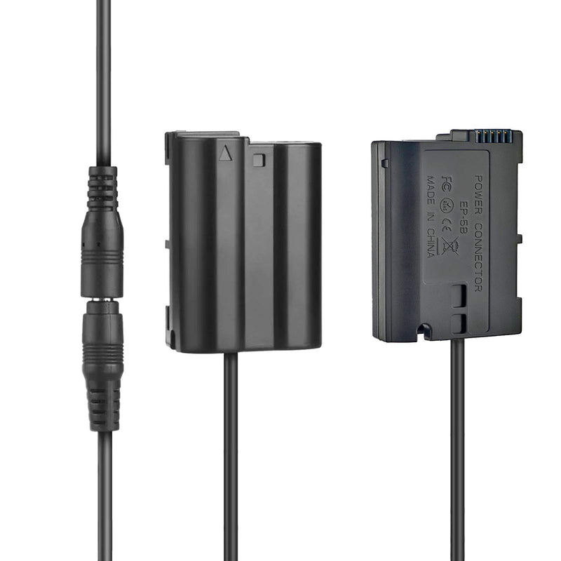 TKDY EP-5B DC Coupler EH-5 AC Power Adapter Supply Kit, Replacement for Nikon EN-EL15 Battery Charger D500 D600 D610 D750 D7000 D7100 D7200 D7500 D800 D800E D810 D800A 1V1 Z6 Z7 Cameras.