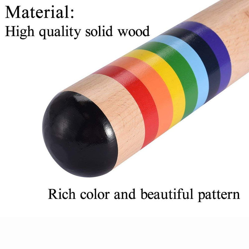 LHKJ Colorful Wooden Rainstick Musical Instrument Toy Introduce the World of Music and Rhythm for Kids