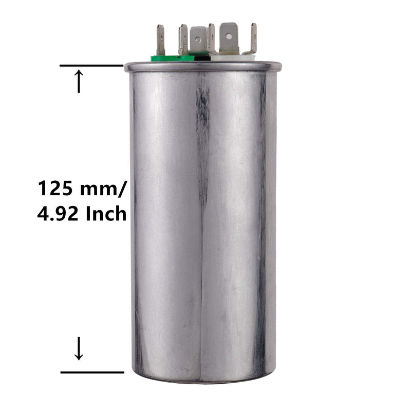 [AUSTRALIA] - BOJACK 65+5uF 65/5MFD ±6% 370V/440V CBB65 Dual Run Circular Start Capacitor for AC Motor Run or Fan Start or Condenser Straight Cool or Heat Pump air Conditioner 
