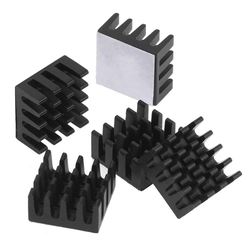 [AUSTRALIA] - Easycargo 124pcs Heatsink Kit 9 Sizes Multicolor Aluminum Copper + 3M 8810 Thermal Conductive Adhesive Tape, Cooler Heat Sink Cooling VRM VRAM CPU GPU Small IC Laptop Raspberry Pi 4 SSD NVMe M.2 PS5 Pre-Applied Thermal Tape 