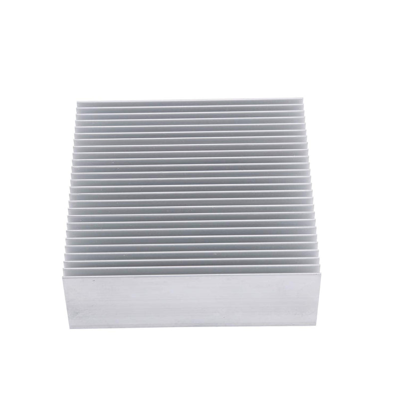 Aluminum Heat Sink 3.15 x 3.15 x 1 inch /80 x 80 x 27 mm Heatsink Radiator Circuit Board Cooling Cooler 26 Fins - Sliver
