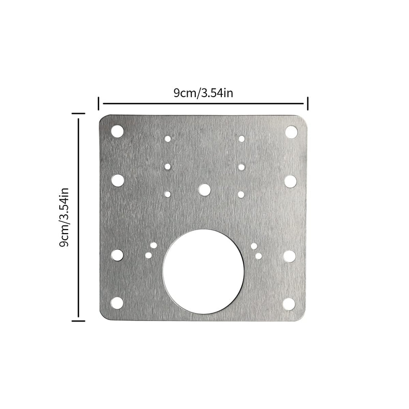 4 PCS Hinge Repair Plate,Stainless Steel Fix The Hinge Side Plate Repair Piece with Mounting Screws for Wood, Furniture, Shelves, Cabinet