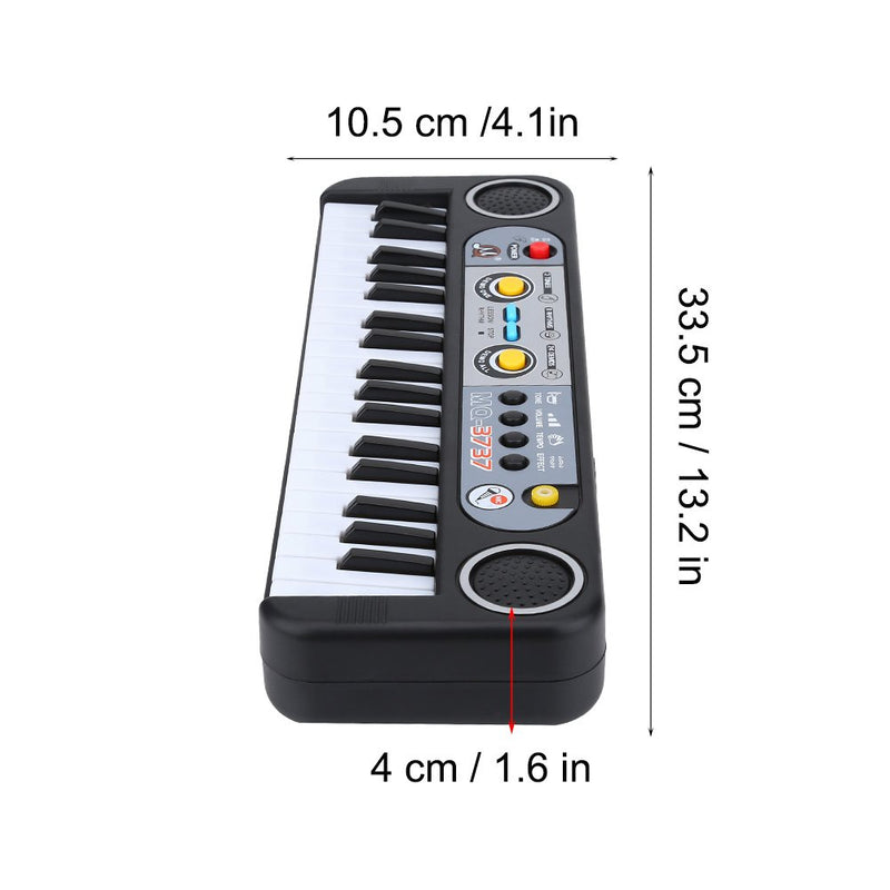 Electronic Piano with Microphone, 37 Keys Electric Digital Piano Keyboard Musical Instruments Toys for Children