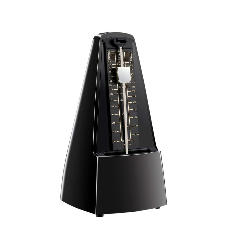 Rayzm Mechanical Metronome with High Precision for All Kinds of Musical Instruments (Piano/Drum/Violin/Guitar/Bass & Wind Instruments), Audible Click & Bell Ring, Traditional Pyramid Style