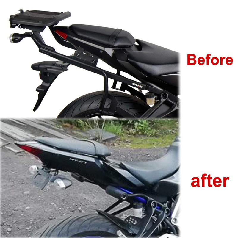 Xitomer Tail Tidy, Fender Eliminator Fit for FZ-07 MT-07 2014 2015 2016 2017 2018 2019 2020, with LED License Plate Light, Compatible with OEM / Stock Turn Signal Fit for FZ07 2014-2020