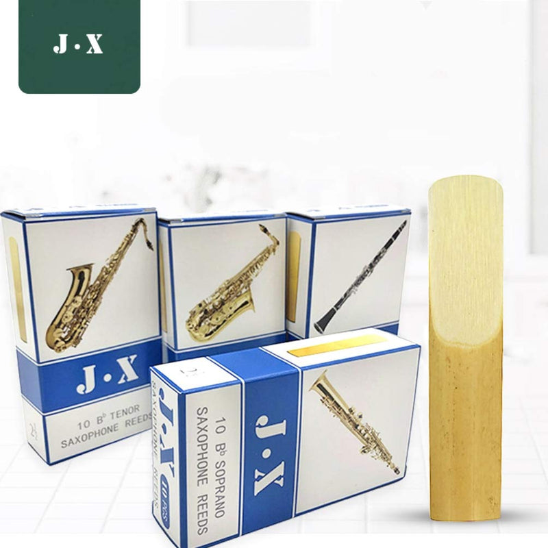 B flat Clarinet Reeds 2.5,Bb Clarinet Reeds Strength 2.5 Cutted Precisely Smooth Surface Without The Coarse For Clarinet Box of 10 clarinet-2.5