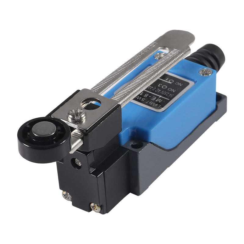 AEDIKO ME-8108 Limit Switch Adjustable Roller Lever Arm Momentary Limit Switch NC-NO for CNC Mill Laser Plasma 3D Printer Door Switch 5pcs