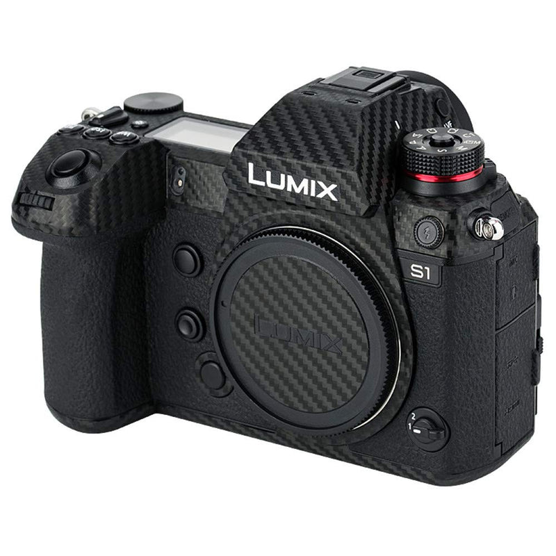 Anti-Scratch Anti-Wear Camera Body Skin Cover Protector Film for Panasonic Lumix DC-S1 DC-S1R S1 S1R Digital Camera - Carbon Fiber Black