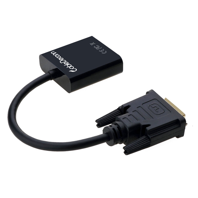 CableDeconn Active DVI-D Link 24+1 Male to VGA Female M/F Video Cable Adapter Converter