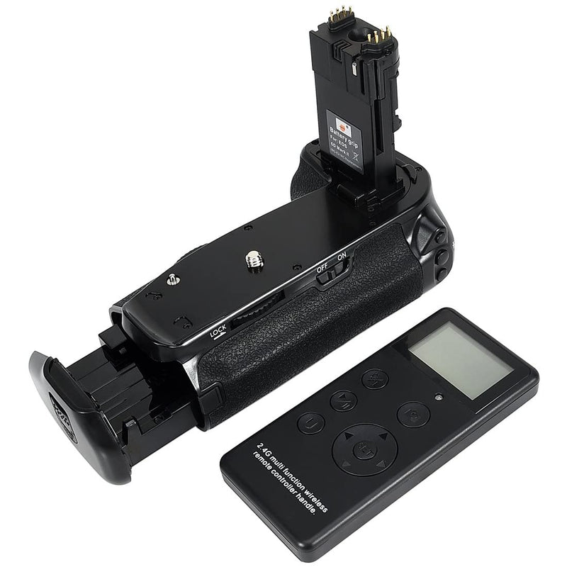 DSTE Replacement for Pro 2.4GHz Wireless Remote Control Multi-Function BG-E21 Vertical Battery Grip Compatible Canon EOS 6D Mark II Digital Camera as LP-E6