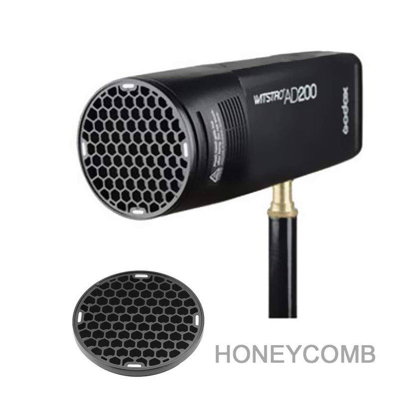 Godox AK-R15 Honey Comb Grid, Compatible with Godox V1 Flash Series, V1-S, V1-C, V-1N, use with Godox H200R Round Flash Head, AD200 Pro, AD200