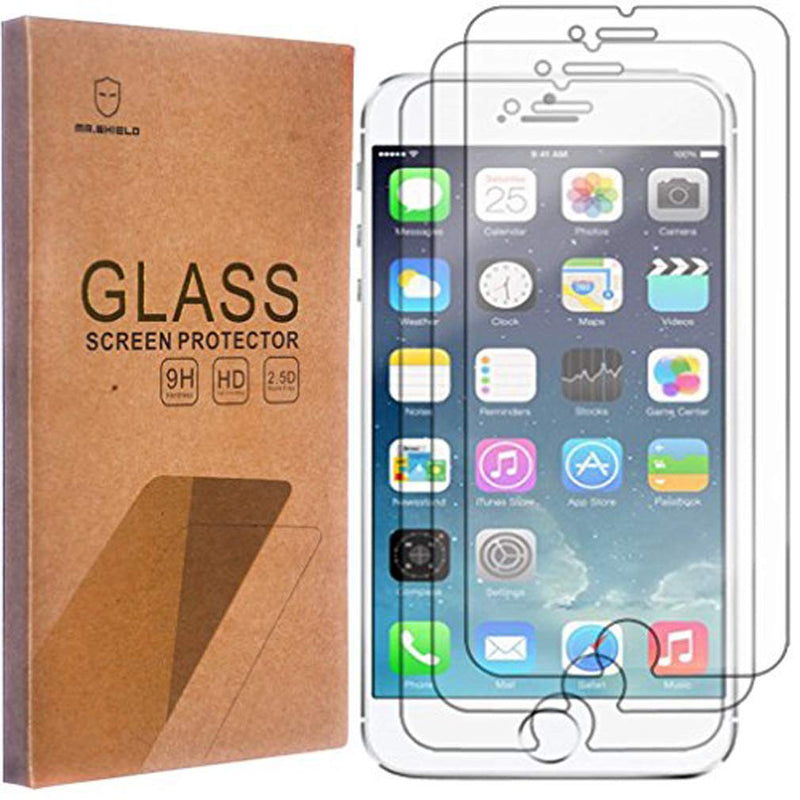 [3-PACK]-Mr Shield For iPhone 6 Plus/iPhone 6S Plus [Tempered Glass] Screen Protector with Lifetime Replacement Warranty