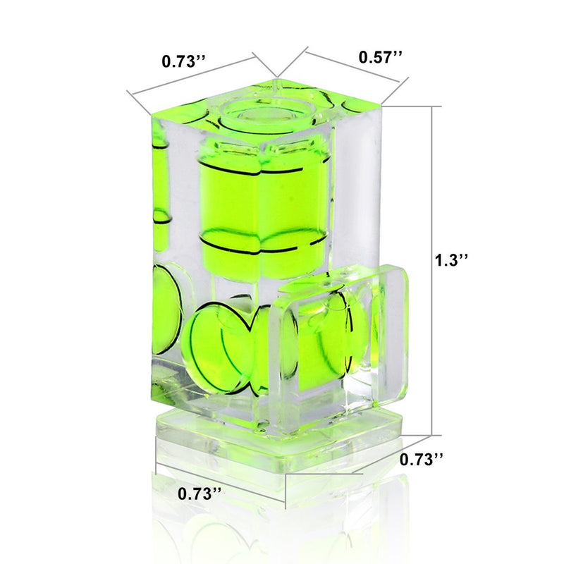 6 Pack Hot Shoe Level, Hot Shoe Bubble Level Camera Hot Shoe Cover 2 Axis Bubble Spirit Level for DSLR Film Camera Canon Nikon Olympus,Combo Pack - 2 Axis and 1 Axis 1 Axi & 2 Axis