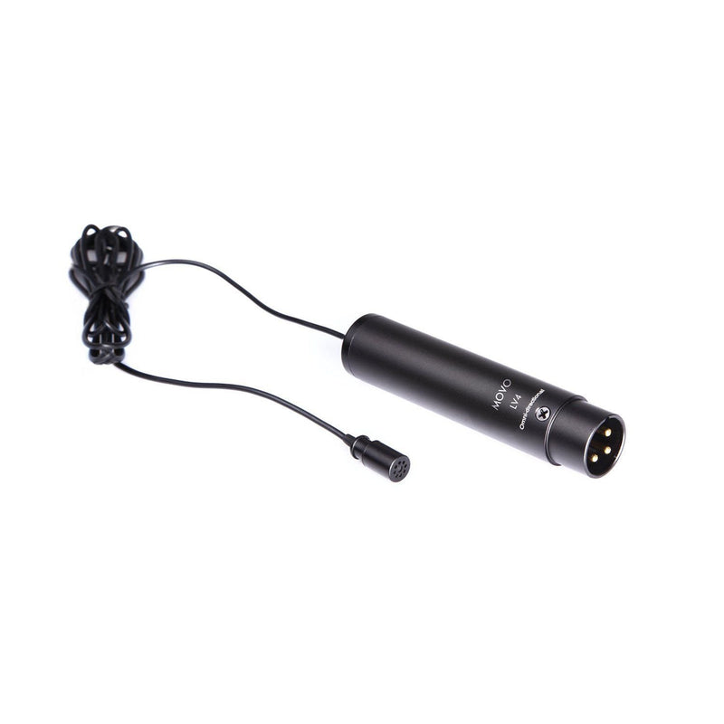[AUSTRALIA] - Movo LV4-O Omnidirectional XLR Lavalier Microphone Phantom Power with Metal Lapel Clip and Windscreen Accessories - Great External Lav Mic for Music, Podcast, Live Stream, Filming or YouTube Recording 