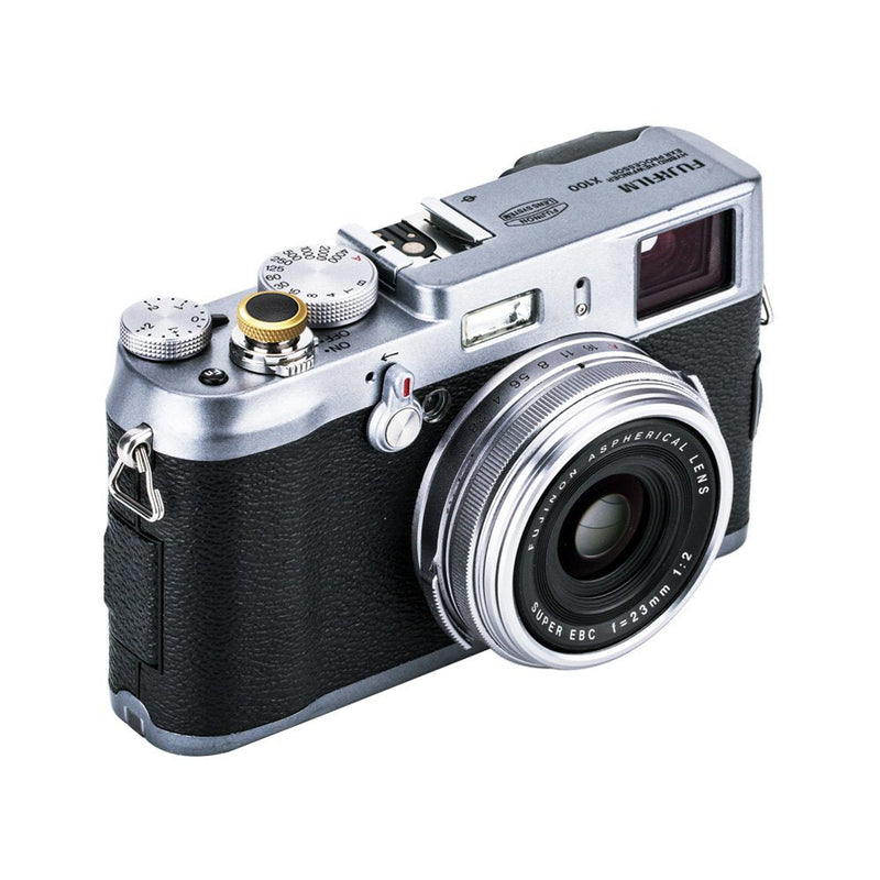 Camera Soft Release Button JJC Shutter Button for Fuji Fujifilm X-E4 X-T4 X-T3 X-T2 X-T30 X-T20 X-T10 X-PRO3 X-PRO2 X-PRO1 X100V X100F X100T X100S X-E3 for Sony RX10 IV III RX1RII RX1R RX1 Gold & Black