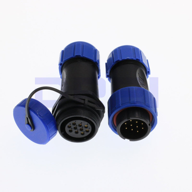 DRRI SP21 10pin Cable Docking Connector Plug& Socket Waterproof Circular Aviation Cable Connector (10Pin)