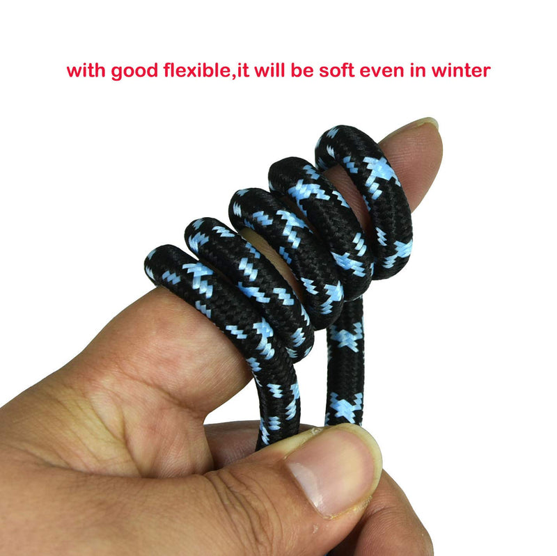 1-Pack FILSHU 16 AWG Heavy Duty 3 Prong Braided Power Cord (PC Power Cord, Computer Power Cord, AC Power Cable) in 5 Feet (NEMA 5-15P to IEC C13)