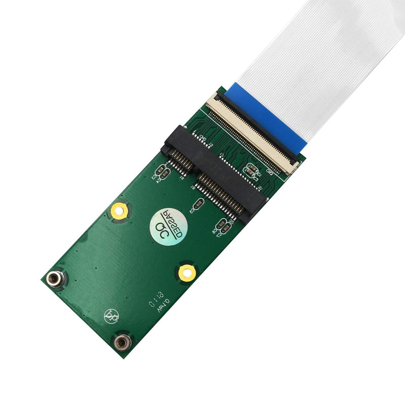 [AUSTRALIA] - Mini PCI-E Express mSATA Extension Cable pcie Extender for Wireless Card mSATA SSD Blue 