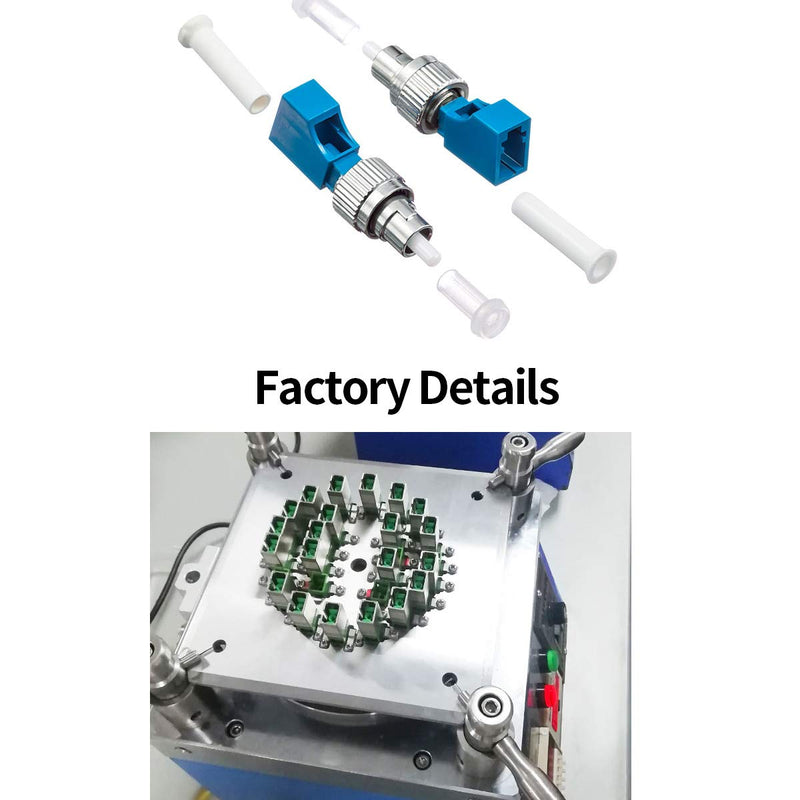 Visual Fault Locaotr Adapter, FC Male to LC Female Connector, 2.5mm to 1.25mm Hybrid Fiber Optical Convertor Adapter for Optical Power Meter, Single Mode 9/125um for VFL Connector lc-fc adapter