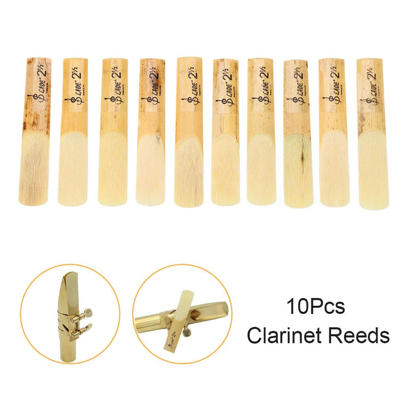 Bnineteenteam Plastic B-Flat 2.5 Clarinet Reeds Repair Parts Reed Accessory(10pcs)