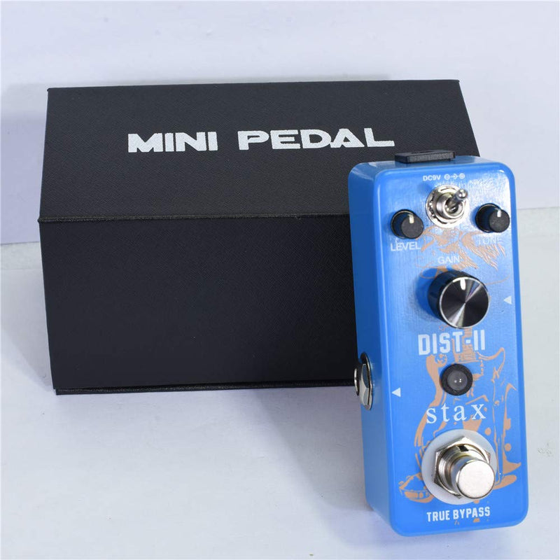 [AUSTRALIA] - Stax Guitar Solo Distortion Pedal High Gain Dist Pedals For Electric Guitar With Dynamic Response & Definition Mini Size With True Bypass Solo Dist 