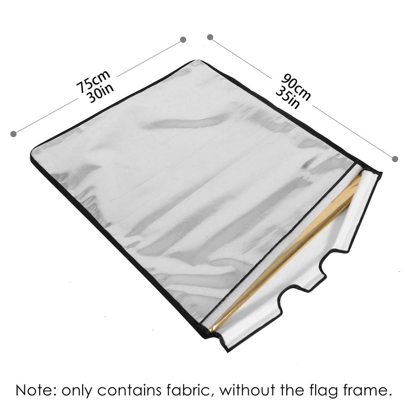 Selens Photography Panel Fabric 29.5x35.4inch 4-in-1 Cover Cloth for Photo Studio Reflector Stainless Flag, Gold/Black/Silver/White 29.5x35.4inches