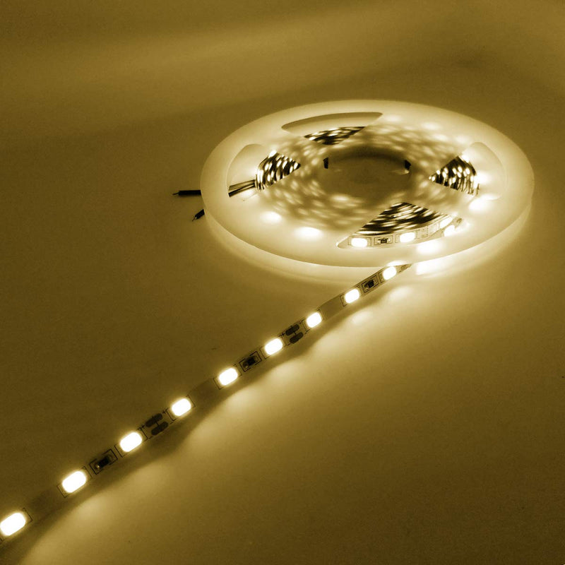 [AUSTRALIA] - YUNBO LED Strip Light Narrow Width 5mm Warm White 3000-3500K, 16.4ft/5M 300 LEDs 12V Non-Waterproof SMD 5630 Flexible LED Tape Light for Bedroom Kitchen Cabinet Indoor Lighting Decoration 