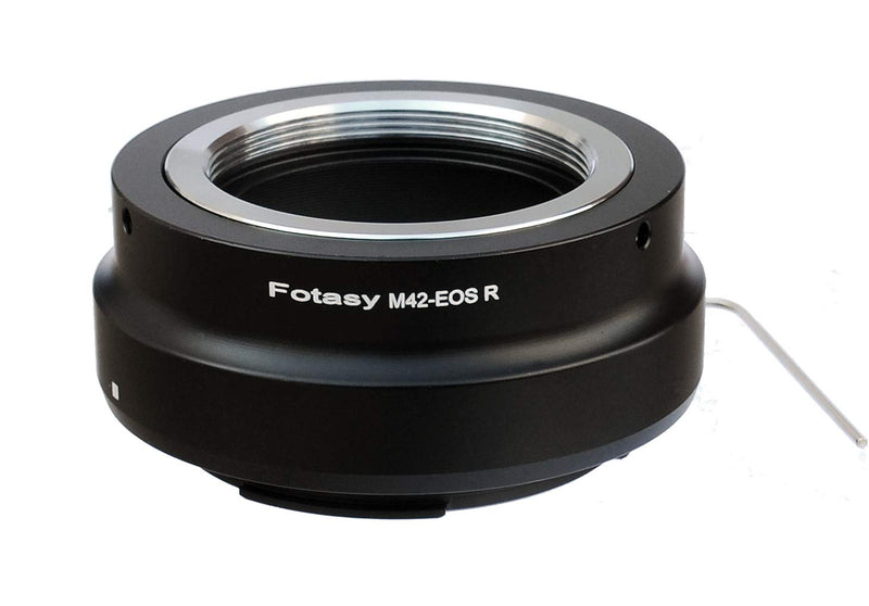 Fotasy M42 42mm Screw Mount Lens to Canon EOS RF Mount Metal Adapter, Adjustable M42 EOS R Adapter Ring, M42 EOS R, fits M42 Lenss & Canon EOS R Mirrorless Camera EOS R/RP/Ra / R5 / R6 M42- EOS RF