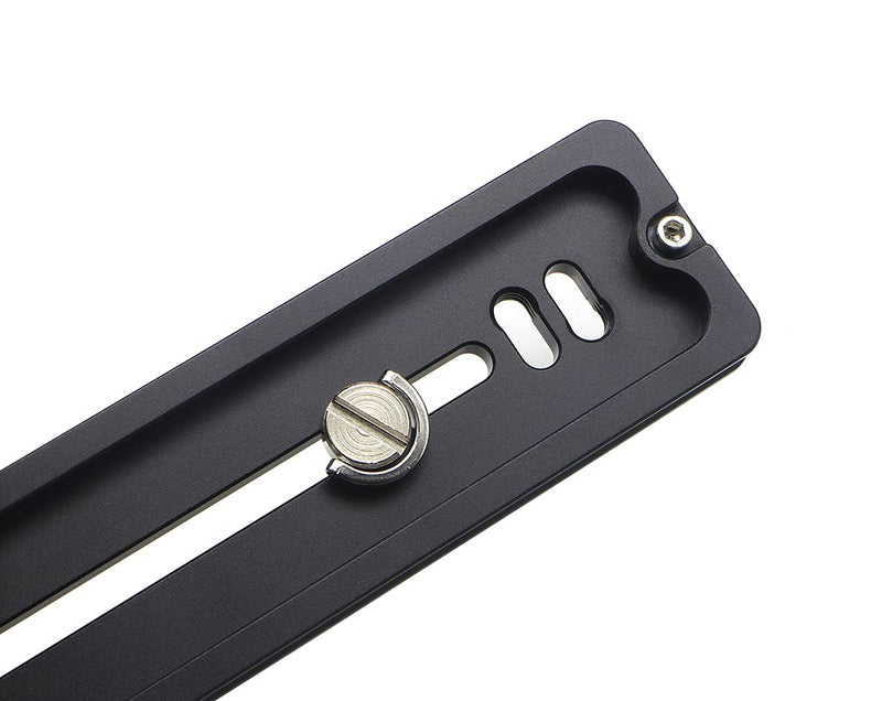 HITHUT PU-250 250mm Universal Long Quick Release Plate Dual Dovetail Slide Rail with D-Ring Screw for Ball Head Tripod Mount DSLR Camera Arca Swiss Compatible