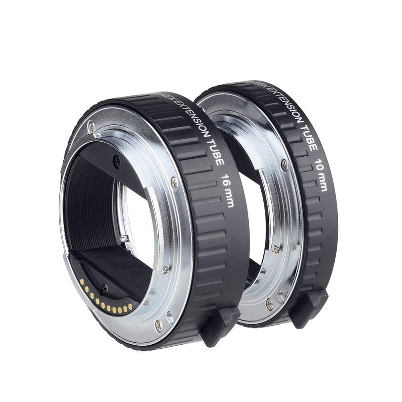 Viltrox DG-NEX Metal Mount Auto Focus AF Macro Extension Tube Ring Set 10mm,16mm for Sony E Mount Mirrorless Camera A9 A7RIII A7RII A7III A7II A7R A7 A6300 A6500 A6300 NEX-7