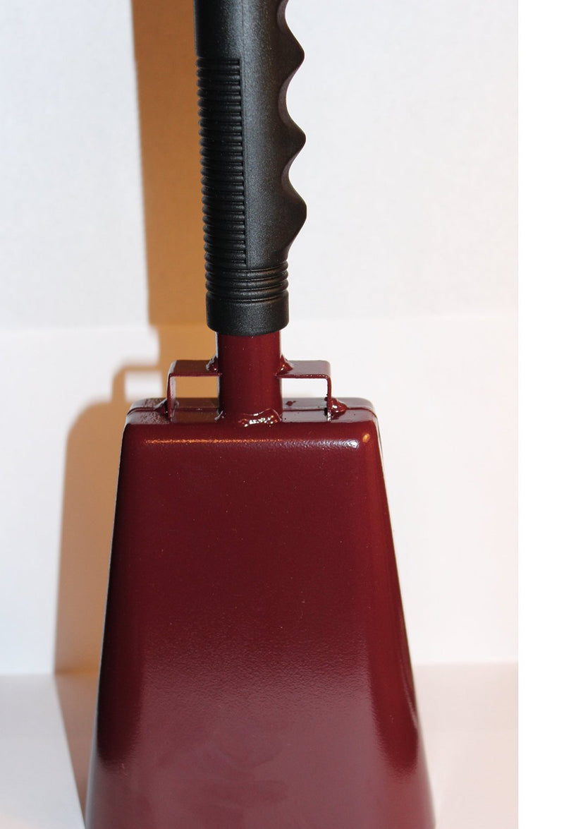 Toys+ Large 11 Inch Cowbell with Handle Maroon