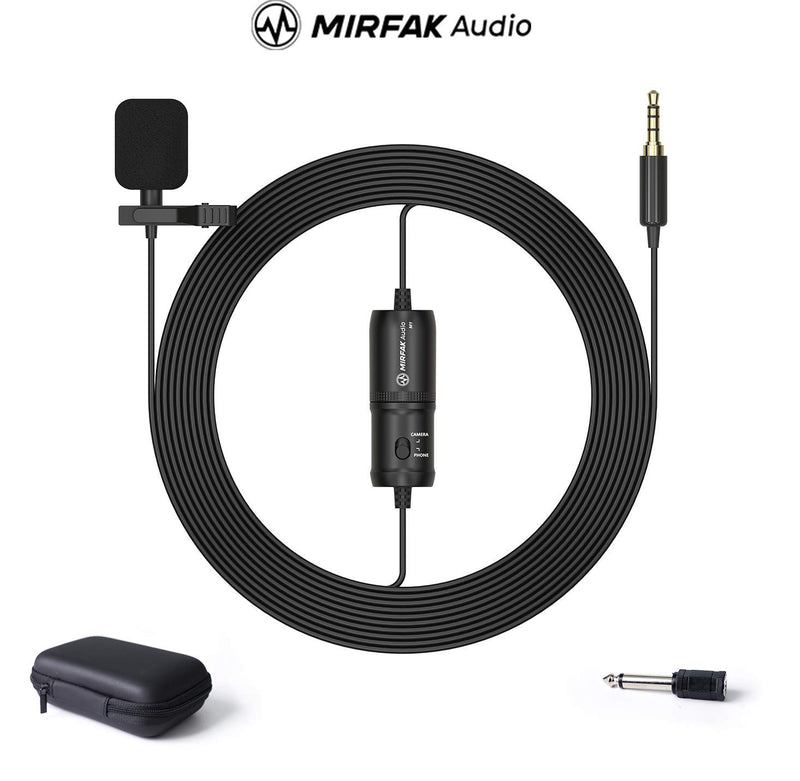 MIRFAK Microphone for Use with DSLR, Camcorder, Mobile Phone, PC, and Audio Recorders MC1