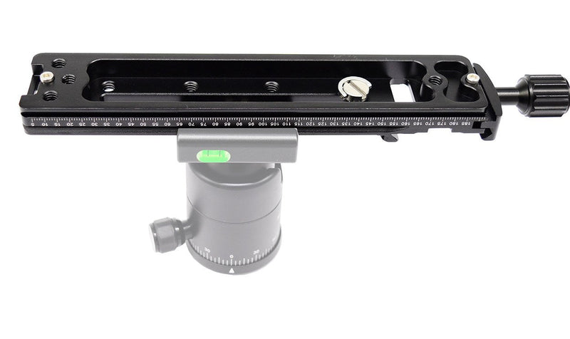 koolehaoda 200mm Multifunction Rail Nodal Slide Metal Quick Release Plate Clamp Compatible Arca Swiss (PU-200) PU-200