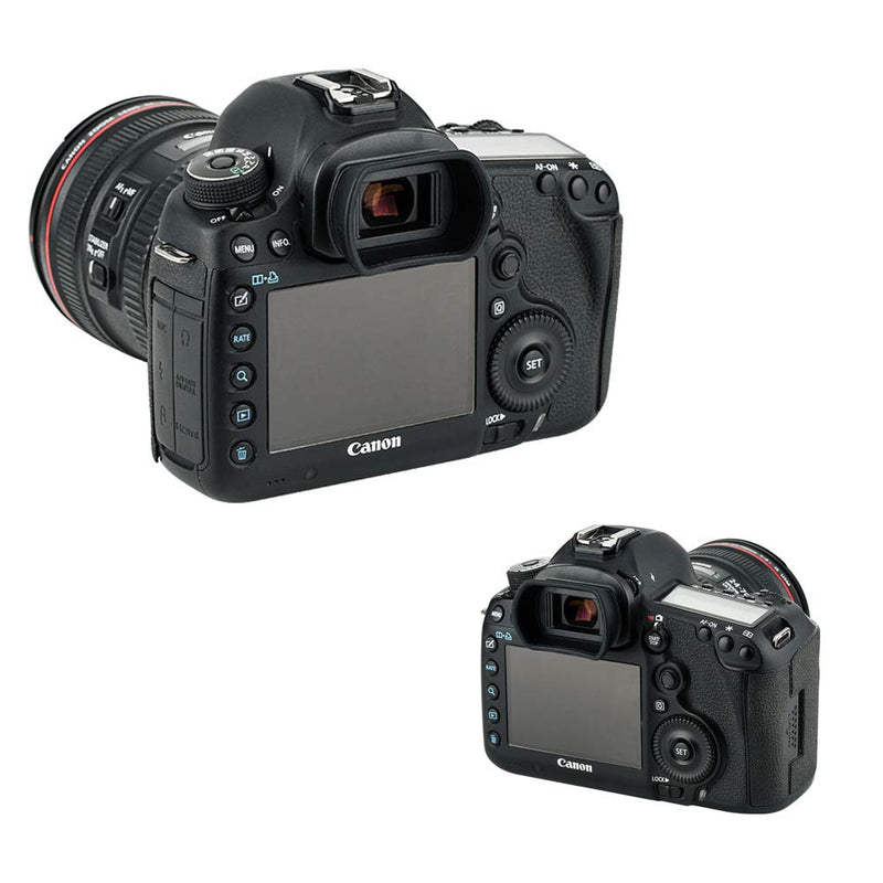 JJC Eg Soft Extended Eyecup Eyepiece Eyeshade for Canon EOS 1D X Mark II 1Ds Mark III 1D Mark IV 1D Mark III 5D Mark IV 5D Mark III 5DS R 7D Mark II 7D Viewfinder Replaces Canon Eg Eye Cup