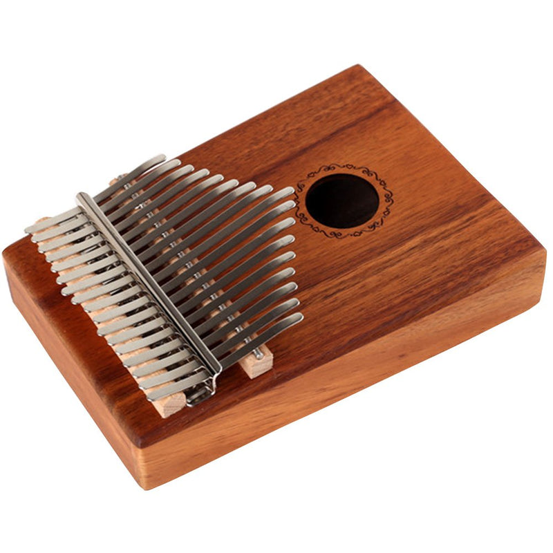 Kalimba 17 Key Thumb Piano, Portable Thumb Piano Mbira Sanza Mahogany Body Ore Metal Tines with Carrying Bag and Study Guide, Suitable for Music Lovers Beginners (Acacia) Acacia