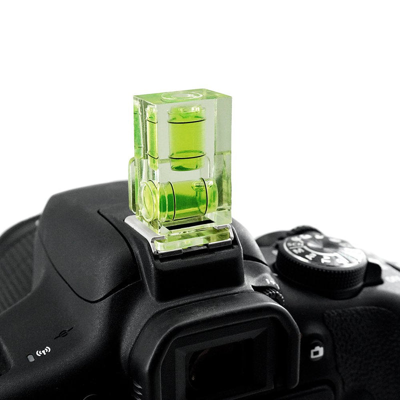 Camera Level Hot Shoe Level Hot Shoe Bubble Cover w/Standard Shoe Mount Compatible with Sony A6000 A6300 Nikon Panasonic [Combo Pack -2 Axis and 1 Axis] 2 Axis and 1 Axis