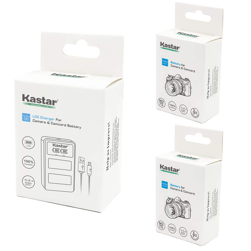 [AUSTRALIA] - Kastar Battery (X2) & LCD Dual Slim Charger for NP-FM50 NP-FM30 NP-FM51 NP-QM50 NP-QM51 NP-FM55H and Sony CCD-FRV DCR-PC DCR-TRV DCR-DVD DSR-PDX GV HVL Series Camera Camcorder 