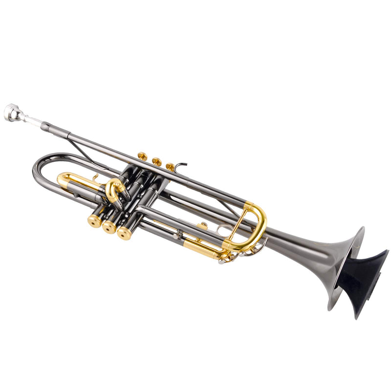 Eastrock Portable Trumpet Stand Holder Metal with 5 Leg Foldable Detachable Trumpet Holder Stable Metal Legs for trumpet, Black (Stand)