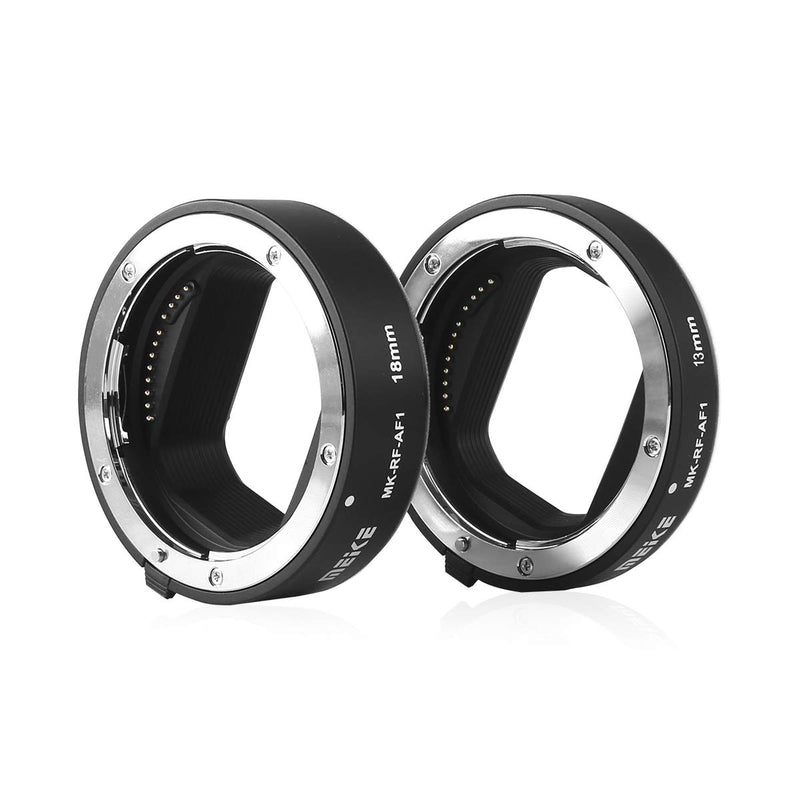 Meike MK-RF-AF1 13mm + 18mm Metal AF Full Frame Macro Extension Tube Adapter Ring Kit for for Canon EOS-R Series Cameras Canon RF Mount Cameras EOS-R EOS-RP