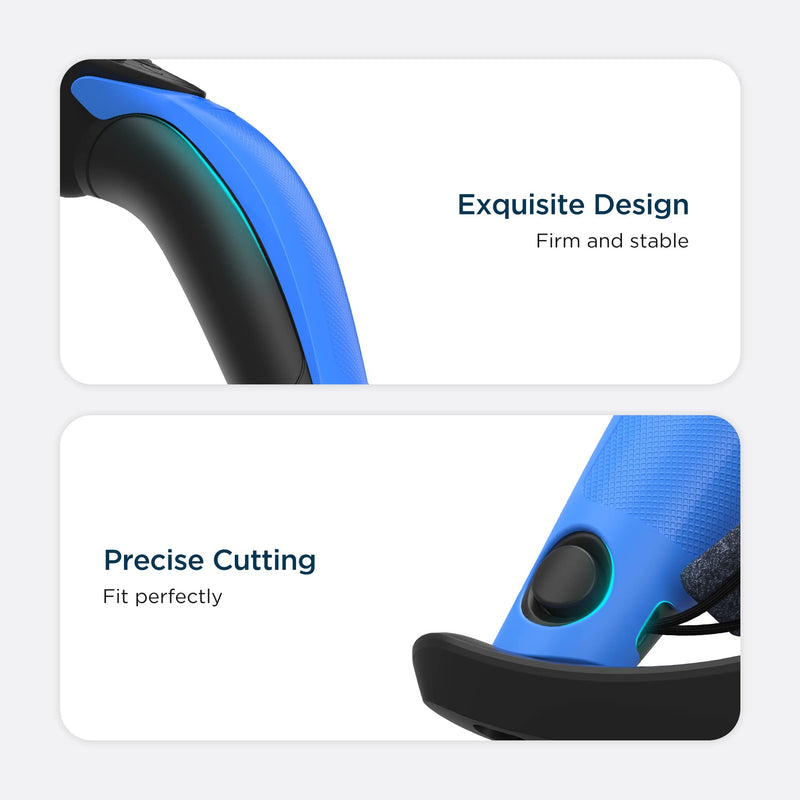 KIWI design Controller Grips Cover for Valve Index Accessories Controller Handle Cover (Blue, 1 Pair) Blue