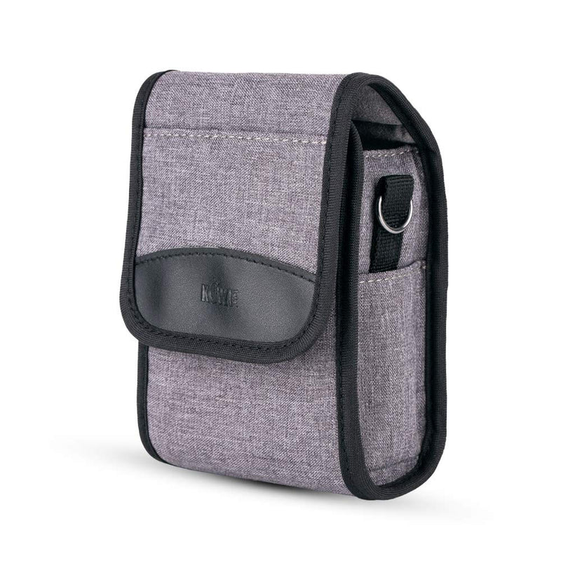 [AUSTRALIA] - Kiorafoto Compact Camera Pouch Case for Sony ZV-1 ZV1 RX100VII RX100VI RX100VA RX100V RX100IV RX100III RX100II Canon G7X III II G9X II SX740 SX730 SX620 SX610 Olympus TG-6 TG-5 Ricoh GR IIIx GRIII GR3 gray/5.1"x3.1"x2.0" 
