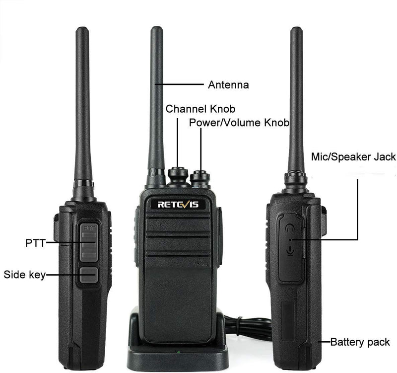 Retevis RT53 Digital Two Way Radios Long Range, Dual Time Slot 1024 CH 1800mAh Battery Rechargeable Digital/Analog Walkie Talkie Emergency VOX DMR Radios (1 Pack)