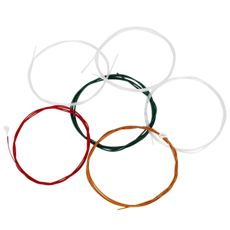 Colorful Classical Guitar Strings 3 full sets Clear Nylon for E-1st B-2nd G-3rd and Nylon Core Colorful Coated Copper Alloy Wound for D-4th A-5th E-6th