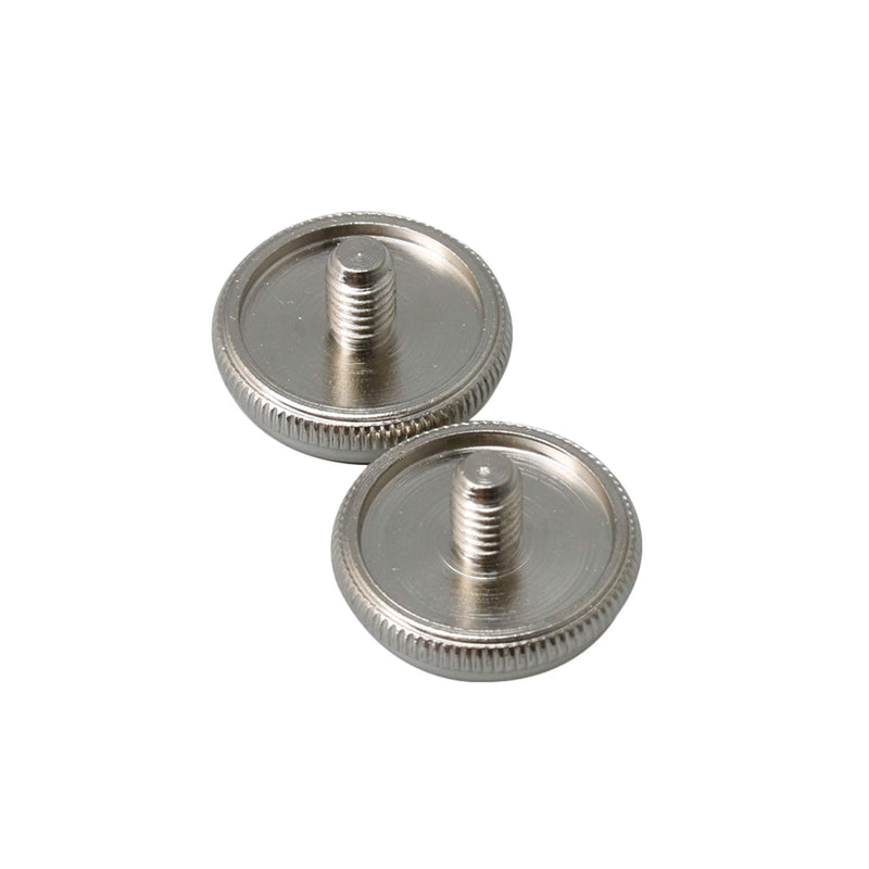 Yibuy Silver Trumpets Finger Buttons Zinc Alloy with Shell Inlays Pack of 3